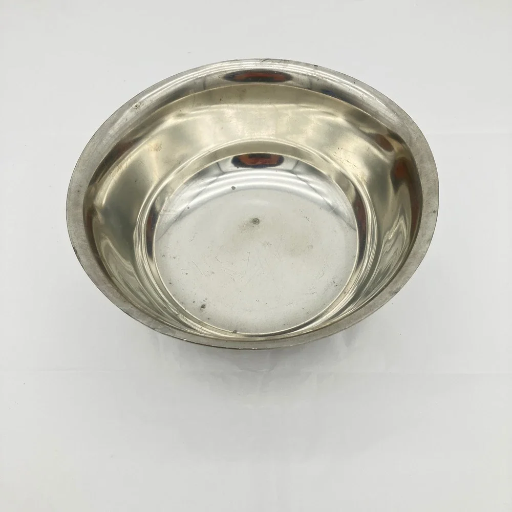 Stieff Silverplate Bowl Revere Reproduction P41-15 7in Silver Footed Vintage